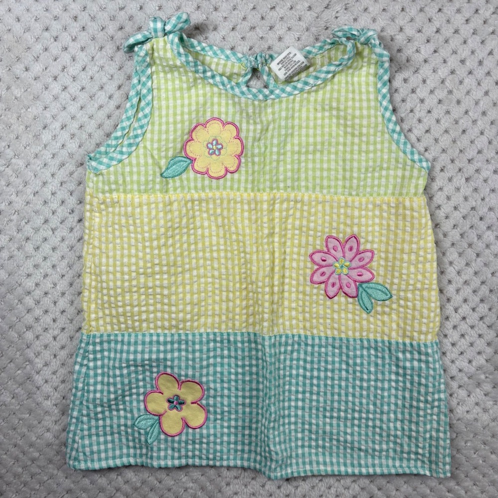 Vintage Y2K Fisher Price girls 4T Blouse with Embroidery flower
